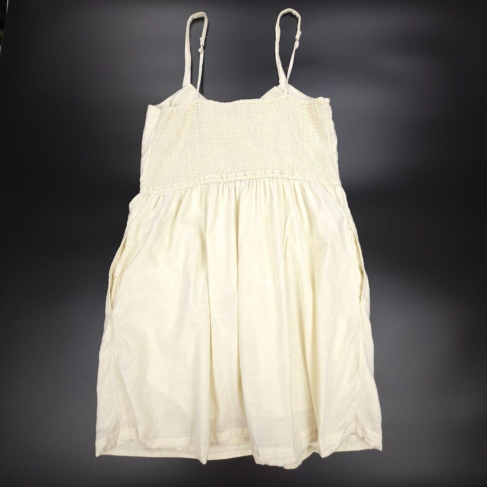 ABERCROMBIE Smocked Mini Dress Romantic Old Money Cottagecore Soft Girl Boho XLT - Picture 5 of 8